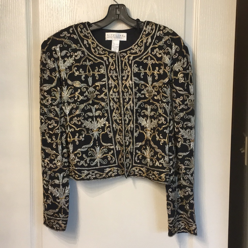 Beaded top/jacket